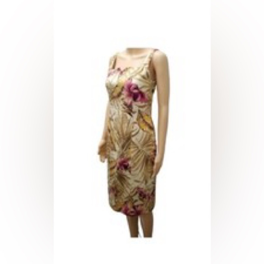 Vintage Hawaiian tropical printed Peck & Peck resort wear dress 4